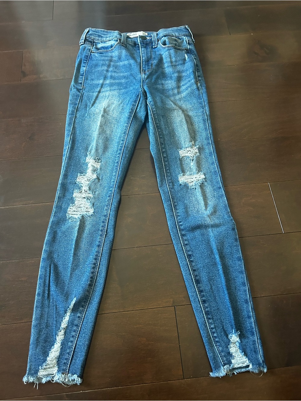 Mudd Distressed Light Blue Skinny Jeans